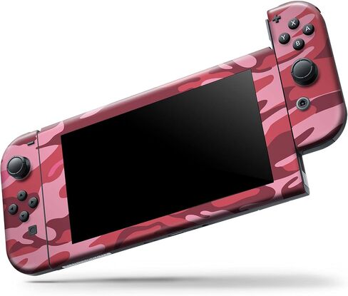 Design Skinz - Compatible with Nintendo DSi XL - Skin Decal Protective Scratch-Resistant Removable Vinyl Wrap Cover - Pink and Red Tradtional Camouflage in Saudi Arabia