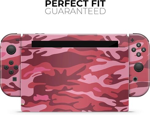 Design Skinz - Compatible with Nintendo DSi XL - Skin Decal Protective Scratch-Resistant Removable Vinyl Wrap Cover - Pink and Red Tradtional Camouflage in Saudi Arabia