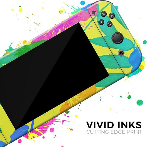 Design Skinz - متوافق مع Nintendo DSi XL - غطاء حماية من الفينيل مقاوم للخدش وقابل للإزالة - فلورسنت استوائي v2 in Saudi Arabia