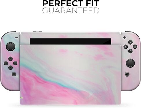 Design Skinz - متوافق مع Nintendo DSi XL - غطاء حماية من الفينيل قابل للإزالة ومقاوم للخدش - وردي ناعم رخامي in Saudi Arabia