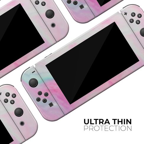 Design Skinz - متوافق مع Nintendo DSi XL - غطاء حماية من الفينيل قابل للإزالة ومقاوم للخدش - وردي ناعم رخامي in Saudi Arabia
