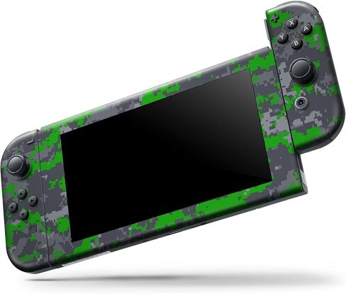 Design Skinz - Compatible with Nintendo DSi XL - Skin Decal Protective Scratch-Resistant Removable Vinyl Wrap Cover - Dark Green and Gray Digital Camouflage in Saudi Arabia