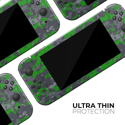 Design Skinz - Compatible with Nintendo DSi XL - Skin Decal Protective Scratch-Resistant Removable Vinyl Wrap Cover - Dark Green and Gray Digital Camouflage in Saudi Arabia