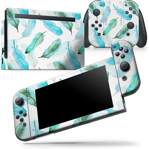 Design Skinz - Compatible with Nintendo DSi XL - Skin Decal Protective Scratch-Resistant Removable Vinyl Wrap Cover - Feathery Watercolor in Saudi Arabia
