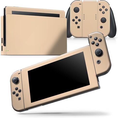 Design Skinz - متوافق مع Nintendo Switch Lite - غطاء حماية من الفينيل مقاوم للخدش وقابل للإزالة - لون برتقالي فاتح in Saudi Arabia
