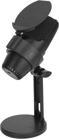 Qiilu Gaming USB Microphone with RGB Light - USB Condenser Mic for PC, /5, Podcasting, Live Streaming, Recording (Black) in Saudi Arabia