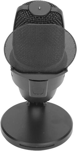 Qiilu Gaming USB Microphone with RGB Light - USB Condenser Mic for PC, /5, Podcasting, Live Streaming, Recording (Black) in Saudi Arabia
