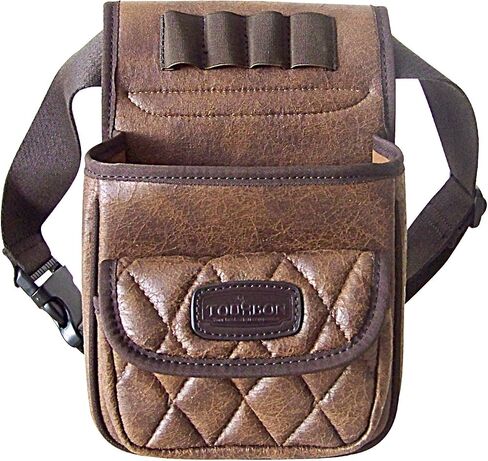 Tourbon بولي Leather الجلود الرياضية بندقية شل الحقيبة مطلق النار الطين فخ السكيت حقيبة الرماية لحقل المدى in Saudi Arabia