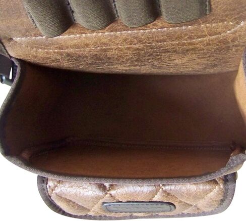 Tourbon بولي Leather الجلود الرياضية بندقية شل الحقيبة مطلق النار الطين فخ السكيت حقيبة الرماية لحقل المدى in Saudi Arabia