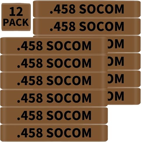 12 Pack Miaozhun .458 SOCOM Magazine Marking Bands 458 SOCOM Magazine Caliber Identification(Army Green-White) in Saudi Arabia