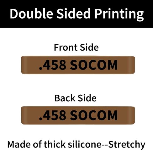 12 Pack Miaozhun .458 SOCOM Magazine Marking Bands 458 SOCOM Magazine Caliber Identification(Army Green-White) in Saudi Arabia