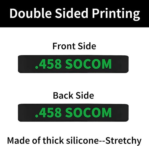12 Pack Miaozhun .458 SOCOM Magazine Marking Bands 458 SOCOM Magazine Caliber Identification(Army Green-White) in Saudi Arabia