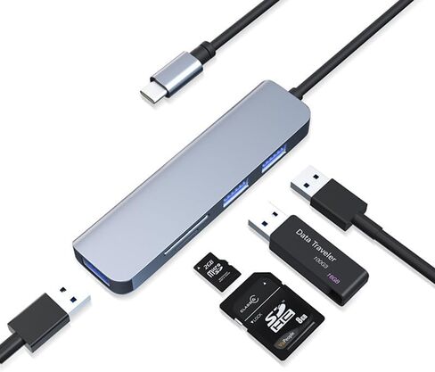 موزع USB بأربعة منافذ، محول مقسم USB-A للماوس ولوحة المفاتيح ومحرك الأقراص المحمول والقرص الصلب الخارجي والطابعة والمزيد، موسع USB مدمج متعدد المنافذ لأجهزة الكمبيوتر المحمول وسطح المكتب ووحدة التحكم في الألعاب in Saudi Arabia