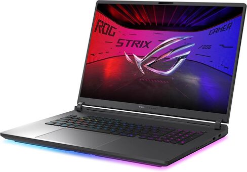 كمبيوتر محمول للألعاب ASUS ROG Strix G18 مقاس 18 بوصة 240 هرتز WQXGA IPS Nebula Display (Intel Ultra 9-275HX، GeForce RTX 5070 8GB، 64GB DDR5، 2 تيرابايت SSD، لكل مفتاح RGB، Thunderbolt 4، Win 11 Pro) مع موسع منفذ USB DKZ in Saudi Arabia