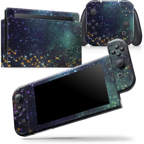 Design Skinz - Compatible with Nintendo DSi XL - Skin Decal Protective Scratch-Resistant Removable Vinyl Wrap Cover - Swirling Multicolor Star Explosion in Saudi Arabia