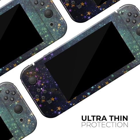 Design Skinz - Compatible with Nintendo DSi XL - Skin Decal Protective Scratch-Resistant Removable Vinyl Wrap Cover - Swirling Multicolor Star Explosion in Saudi Arabia