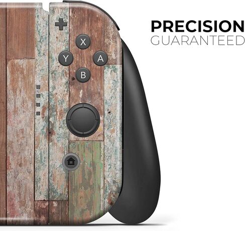 Design Skinz - متوافق مع وحدة تحكم Nintendo Switch Pro - غطاء حماية من الفينيل مقاوم للخدش وقابل للإزالة - ألواح خشبية عتيقة in Saudi Arabia