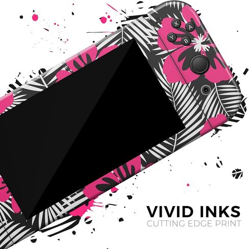 Design Skinz - متوافق مع Nintendo DSi XL - غطاء حماية من الفينيل قابل للإزالة ومقاوم للخدش - صيف استوائي وردي فاقع in Saudi Arabia