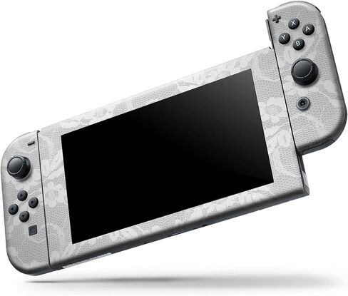 Design Skinz - متوافق مع Nintendo DSi XL - غطاء حماية من الفينيل مقاوم للخدش وقابل للإزالة - دانتيل زهور بيضاء in Saudi Arabia