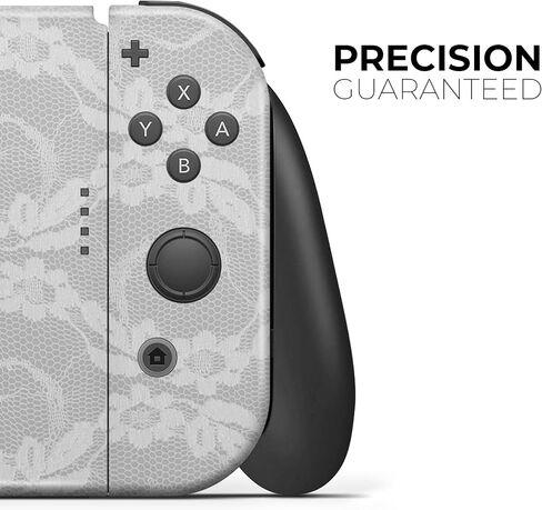 Design Skinz - متوافق مع Nintendo DSi XL - غطاء حماية من الفينيل مقاوم للخدش وقابل للإزالة - دانتيل زهور بيضاء in Saudi Arabia