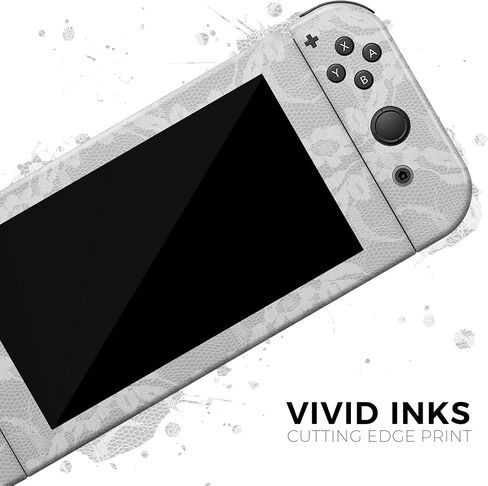 Design Skinz - متوافق مع Nintendo DSi XL - غطاء حماية من الفينيل مقاوم للخدش وقابل للإزالة - دانتيل زهور بيضاء in Saudi Arabia