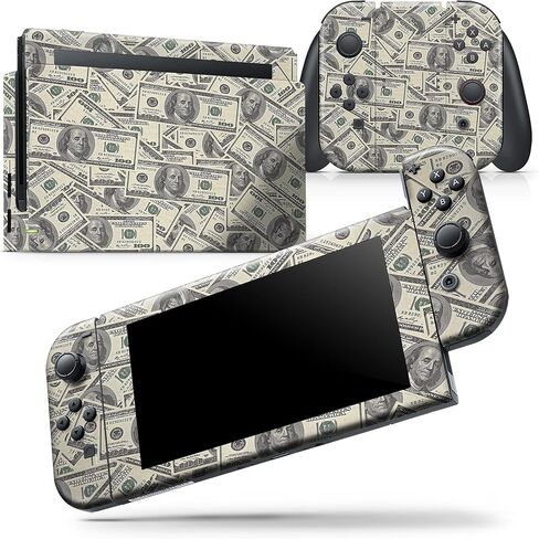 Design Skinz - Compatible with Nintendo DSi XL - Skin Decal Protective Scratch-Resistant Removable Vinyl Wrap Cover - Hundred Dollar Bill in Saudi Arabia