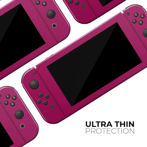 Design Skinz - Compatible with Nintendo DSi XL - Skin Decal Protective Scratch-Resistant Removable Vinyl Wrap Cover - Solid Dark Pink V2 in Saudi Arabia