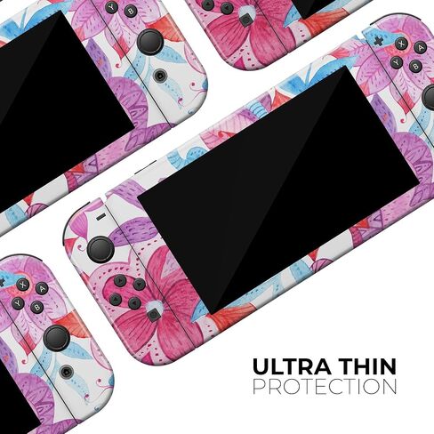 Design Skinz - Compatible with Nintendo DSi XL - Skin Decal Protective Scratch-Resistant Removable Vinyl Wrap Cover - Watercolor Fantasy Flowers in Saudi Arabia