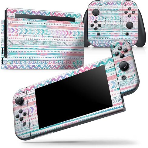 Design Skinz - Compatible with Nintendo DSi XL - Skin Decal Protective Scratch-Resistant Removable Vinyl Wrap Cover - Watercolor Ethnic Tribal V1 in Saudi Arabia