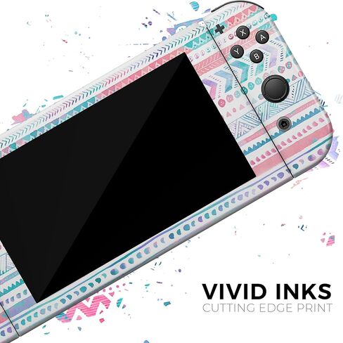 Design Skinz - Compatible with Nintendo DSi XL - Skin Decal Protective Scratch-Resistant Removable Vinyl Wrap Cover - Watercolor Ethnic Tribal V1 in Saudi Arabia
