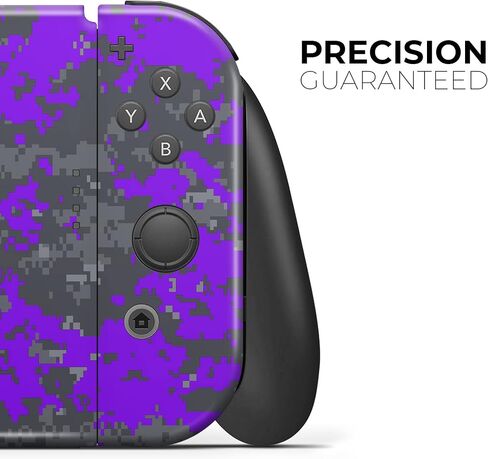 Design Skinz - Compatible with Nintendo DSi XL - Skin Decal Protective Scratch-Resistant Removable Vinyl Wrap Cover - Bright Purple and Gray Digital Camouflage in Saudi Arabia