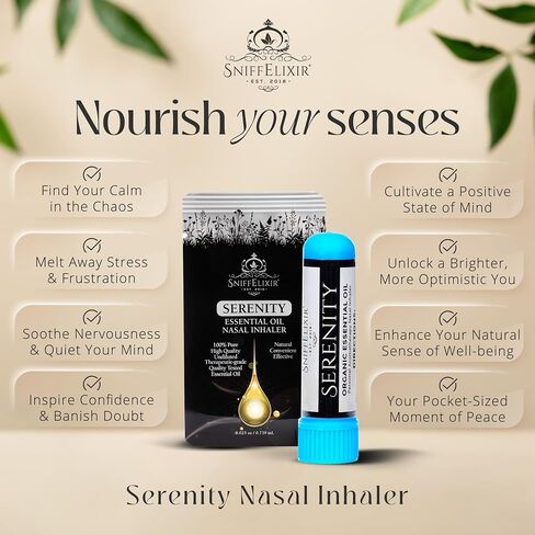 Eucalyptus Inhaler for Adults - 1 Pack Eucalyptus Nasal Inhaler with Essential Oils, Natural Aromatherapy Nasal Stick Inhaler for Breathing, Portable Nasal Inhalers for Aromatherapy Stick in Kuwait