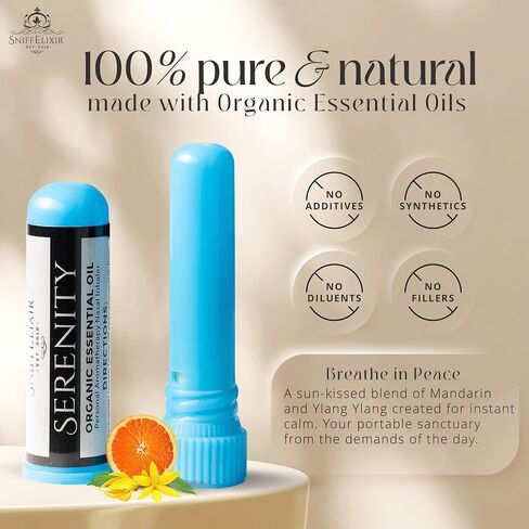 Eucalyptus Inhaler for Adults - 1 Pack Eucalyptus Nasal Inhaler with Essential Oils, Natural Aromatherapy Nasal Stick Inhaler for Breathing, Portable Nasal Inhalers for Aromatherapy Stick in Kuwait