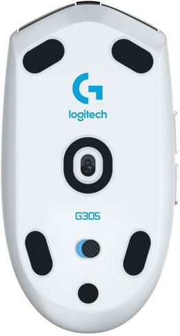 ماوس الألعاب اللاسلكي Logitech G305 Lightspeed، مستشعر HERO، 12000 نقطة لكل بوصة، خفيف الوزن، 6 أزرار قابلة للبرمجة، عمر بطارية 250 ساعة، ذاكرة داخلية، متوافق مع جهاز الكمبيوتر/Mac - أبيض (متجدد) in Kuwait
