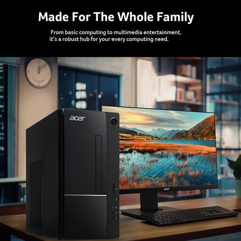 Acer Aspire XC-1780-UA93 Desktop – Intel Core i7-14700 20-Core Processor (Up to 5.4GHz) 16GB 3200MHz DDR4 RAM 512GB PCIe Gen 4 SSD SD Card Reader Intel Wi-Fi 6E AX211 Windows 11 Professional (Renewed) in Saudi Arabia