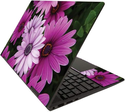 MightySkins Skin for HP Envy x360 15" (2020) - Purple Flowers | Protective, Durable, and Unique Vinyl Decal wrap Cover | Easy to Apply, Remove, and Change Styles | Made in The USA in Saudi Arabia