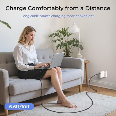 كابل شاحن Basesailor لجهاز MacBook Air M4 المغناطيسي 3 بطول 10أقدام/3M، سلك شحن USB C إلى Mag 3 بقدرة 140 وات لجهاز MacBook Air (13 بوصة 15 بوصة 2025، M3 2024، M2 2022 2023)، Pro (16 بوصة 14 بوصة M4 Pro Max، M3 2024، M2 2023، M1)، آمن in Kuwait