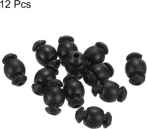 MECCANIXITY كرات مطاطية مضادة للاهتزاز وممتصة للصدمات M3x10.5mm لحامل الكاميرا RC Quadcopter FPV Gimbal، أسود/عبوة من 12 قطعة in Saudi Arabia