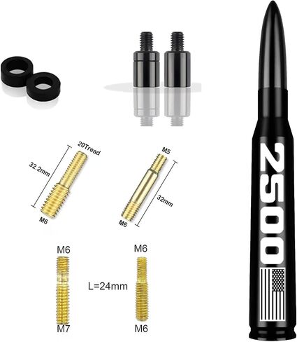 5.5 inch Car Truck Antenna Replacement for Silverado Ram Sierra Suburban 2500 Short Antenna Replacement Truck Accessories in Saudi Arabia