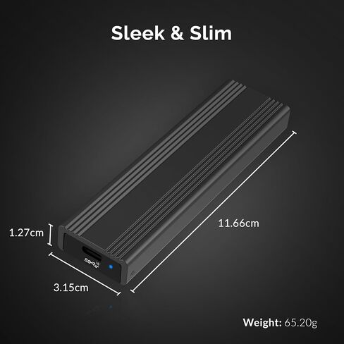 حاوية USB 3.2 Type-C خالية من الأدوات لمحركات أقراص M.2 PCIe NVMe وSATA SSD (EC-SNVE) in Saudi Arabia