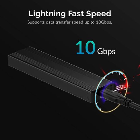 حاوية USB 3.2 Type-C خالية من الأدوات لمحركات أقراص M.2 PCIe NVMe وSATA SSD (EC-SNVE) in Saudi Arabia