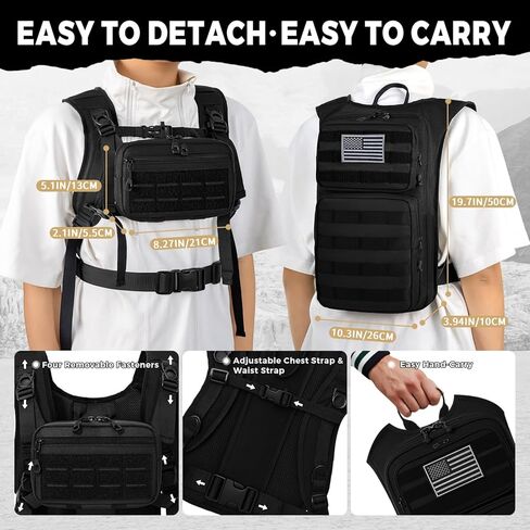 حقيبة ظهر تكتيكية للترطيب مع مثانة مياه سعة 2 لتر وحقيبة تكتيكية أمامية صغيرة، حقيبة ظهر للمياه في الهواء الطلق للرجال والنساء، حزمة ترطيب رياضية للمشي لمسافات طويلة وركوب الدراجات والتسلق in Kuwait