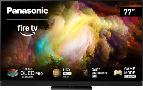 Panasonic Z8 Series (2025) 77-inch OLED 4K Ultra HD Smart Fire TV, Dolby Vision IQ, HDR10+ Adaptive, 144Hz Refresh Rate, Hands-Free Alexa – 77Z8BAP in Saudi Arabia