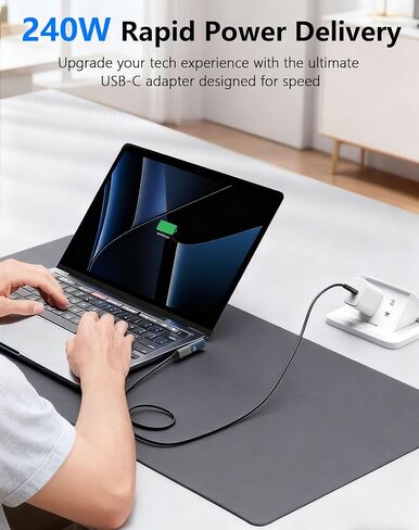 CERRXIAN الزاوية اليمنى USB C محول 3 حزمة، 90 درجة USB C ذكر إلى USB نوع C أنثى محول 80 جيجابت في الثانية 240W تهمة OTG محول سرعة نقل البيانات والشحن السريع USB نوع C موسع in Kuwait