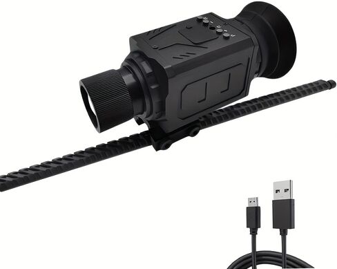 1x 850nm Infrared Night Vision Scope, 4K HD Day & Night Vision Monocular with Camera, 7X Optical & 4X Digital Zoom, 25mm Lens, 300m IR Illuminator, for Hunting & Wildlife Observation in Saudi Arabia