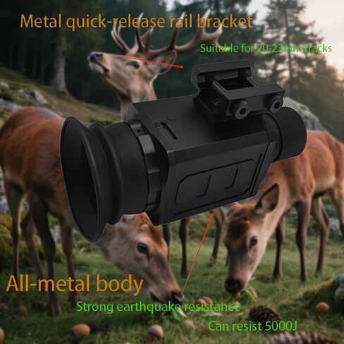 1x 850nm Infrared Night Vision Scope, 4K HD Day & Night Vision Monocular with Camera, 7X Optical & 4X Digital Zoom, 25mm Lens, 300m IR Illuminator, for Hunting & Wildlife Observation in Saudi Arabia