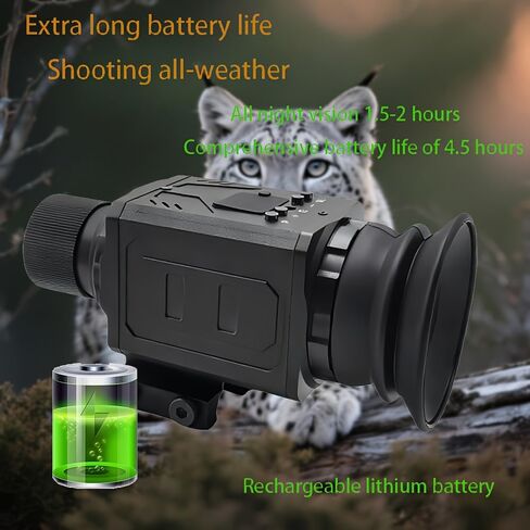 1x 850nm Infrared Night Vision Scope, 4K HD Day & Night Vision Monocular with Camera, 7X Optical & 4X Digital Zoom, 25mm Lens, 300m IR Illuminator, for Hunting & Wildlife Observation in Saudi Arabia