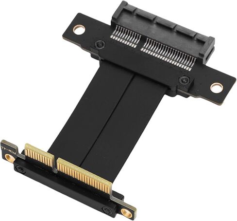 كابل تمديد Yunseity PCIE 4.0 X4، كابل تمديد GPU 64 PIN Anti EMI لتطبيقات الذكاء الاصطناعي (5 سم) in Saudi Arabia