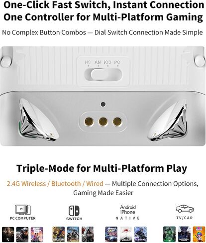 Switch Controller, OLCLSS Wireless Switch Pro Controller for Nintendo Switch/Switch Lite, Supports Gyro Axis, Turbo, NFC Amibo Function and Dual Vibration in Kuwait