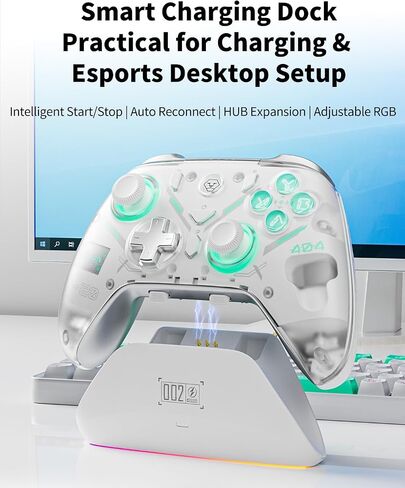 Switch Controller, OLCLSS Wireless Switch Pro Controller for Nintendo Switch/Switch Lite, Supports Gyro Axis, Turbo, NFC Amibo Function and Dual Vibration in Kuwait